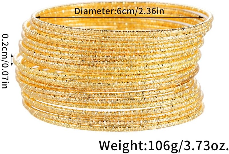 RINTOLER Store 16Pcs Gold Bangle Bracelets for Women - Multi Layer Stackable Textured Bracelets Boho Jewelrys Set. - Image 5